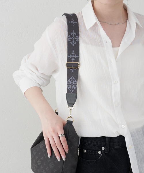 russet（ラシット）の「アレンジショルダーベルト[Monogram](CE-1099)（ベルト・レディース・ベージュ/グレー/ブラック/ブラック系その他2/ベージュ系その他2/ダークブラウン/ブラウン系その他2・FREE）」の17枚目の写真