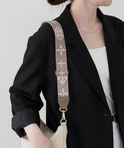 russet（ラシット）の「アレンジショルダーベルト[Monogram](CE-1099)（ベルト・レディース・ベージュ/グレー/ブラック/ブラック系その他2/ベージュ系その他2/ダークブラウン/ブラウン系その他2・FREE）」の15枚目の写真