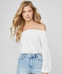 Ilar Linen Off Shldr Top オフショルダートップス