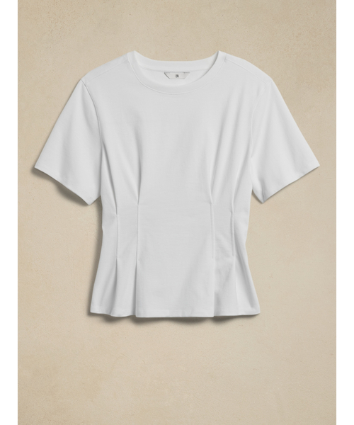 Banana Republic(バナナリパブリック)の「Penelope コルセットtシャツ(Tシャツ/カットソー・レディース・ホワイト/ブラック・L/M/S/XS)」の7枚目の写真