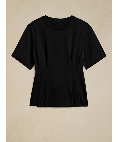 Banana Republic(バナナリパブリック)の「Penelope コルセットtシャツ(Tシャツ/カットソー・レディース・ホワイト/ブラック・L/M/S/XS)」の8枚目の写真