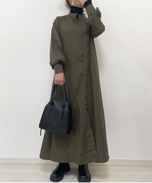 袖ボリューム ロングシャツ ワンピース -ARCADE Limited Line-