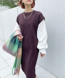 Meli rich | ニットドッキングワンピース(ワンピース)