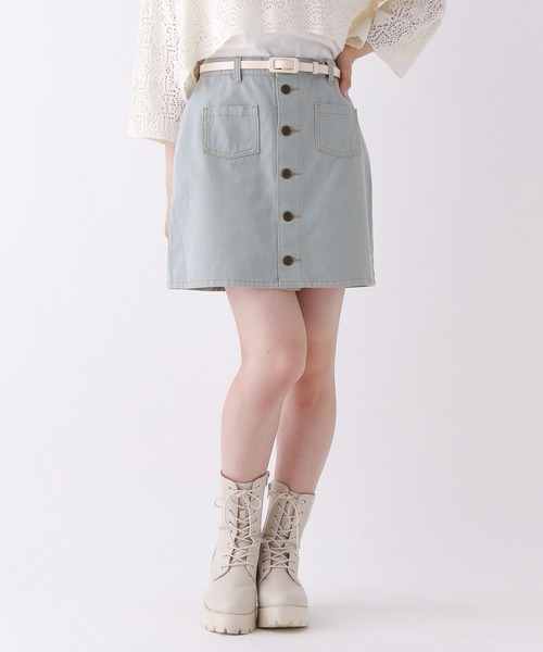 repipi armario（レピピ アルマリオ）の「マエボタンスカパン（スカート・キッズ・ブラック/ケミカルウォッシュ/その他/ブルー系/ブラウン/ブラック系その他/ネイビー・MEDIUM/SMALL/LARGE）」の6枚目の写真