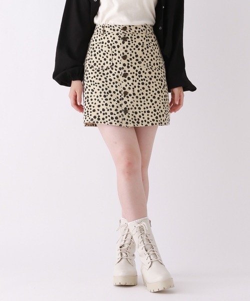 repipi armario（レピピ アルマリオ）の「マエボタンスカパン（スカート・キッズ・ブラック/ケミカルウォッシュ/その他/ブルー系/ブラウン/ブラック系その他/ネイビー・MEDIUM/SMALL/LARGE）」の7枚目の写真