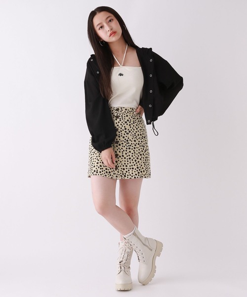 repipi armario（レピピ アルマリオ）の「マエボタンスカパン（スカート・キッズ・ブラック/ケミカルウォッシュ/その他/ブルー系/ブラウン/ブラック系その他/ネイビー・MEDIUM/SMALL/LARGE）」の9枚目の写真