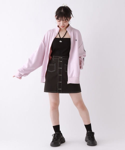 repipi armario（レピピ アルマリオ）の「マエボタンスカパン（スカート・キッズ・ブラック/ケミカルウォッシュ/その他/ブルー系/ブラウン/ブラック系その他/ネイビー・MEDIUM/SMALL/LARGE）」の10枚目の写真