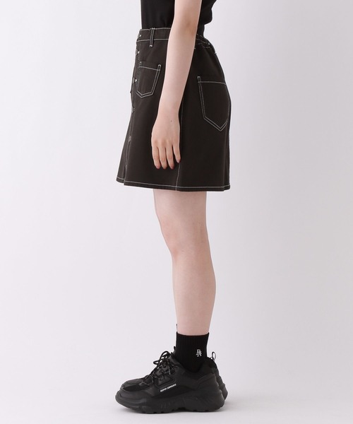 repipi armario（レピピ アルマリオ）の「マエボタンスカパン（スカート・キッズ・ブラック/ケミカルウォッシュ/その他/ブルー系/ブラウン/ブラック系その他/ネイビー・MEDIUM/SMALL/LARGE）」の15枚目の写真