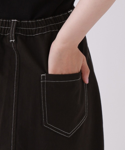 repipi armario（レピピ アルマリオ）の「マエボタンスカパン（スカート・キッズ・ブラック/ケミカルウォッシュ/その他/ブルー系/ブラウン/ブラック系その他/ネイビー・MEDIUM/SMALL/LARGE）」の21枚目の写真