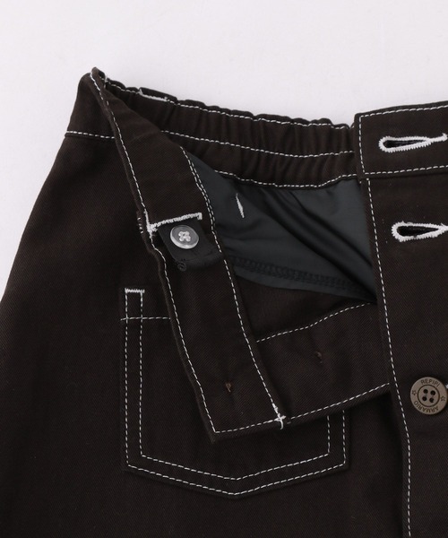 repipi armario（レピピ アルマリオ）の「マエボタンスカパン（スカート・キッズ・ブラック/ケミカルウォッシュ/その他/ブルー系/ブラウン/ブラック系その他/ネイビー・MEDIUM/SMALL/LARGE）」の22枚目の写真