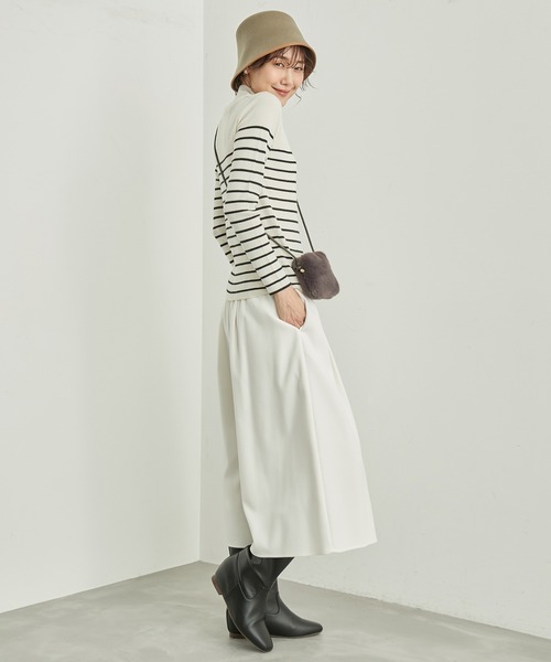 ROPE' PICNIC（ロペピクニック）の「パチパチしにくい・洗濯機OK・アンチピリング/ハイネックニットプルオーバー（ニット/セーター・レディース・レッド/ブルー系その他6/ブラック/ホワイト系その他5・38）」の10枚目の写真