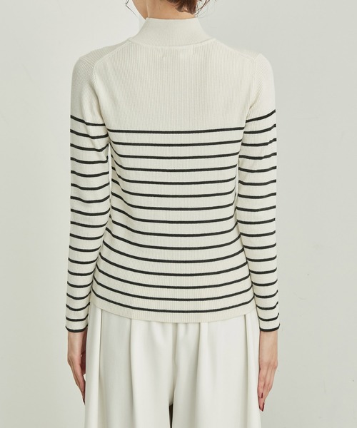 ROPE' PICNIC（ロペピクニック）の「パチパチしにくい・洗濯機OK・アンチピリング/ハイネックニットプルオーバー（ニット/セーター・レディース・レッド/ブルー系その他6/ブラック/ホワイト系その他5・38）」の22枚目の写真