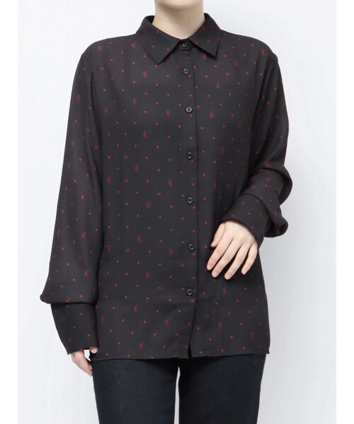 jouetie（ジュエティ）の「ドットパターンシャツ（シャツ/ブラウス・レディース・ブラック/オフホワイト/ブルー・MEDIUM）」の16枚目の写真