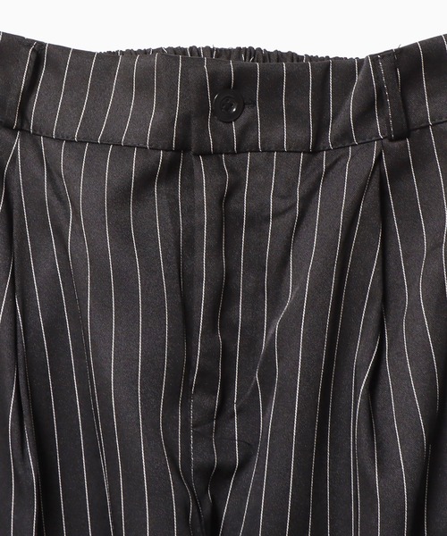 Theater code（シアターコード）の「▲stripe wide slacks/ストライプ スラックス ワイド（スラックス・メンズ・ブラック・XL/M/L）」の10枚目の写真