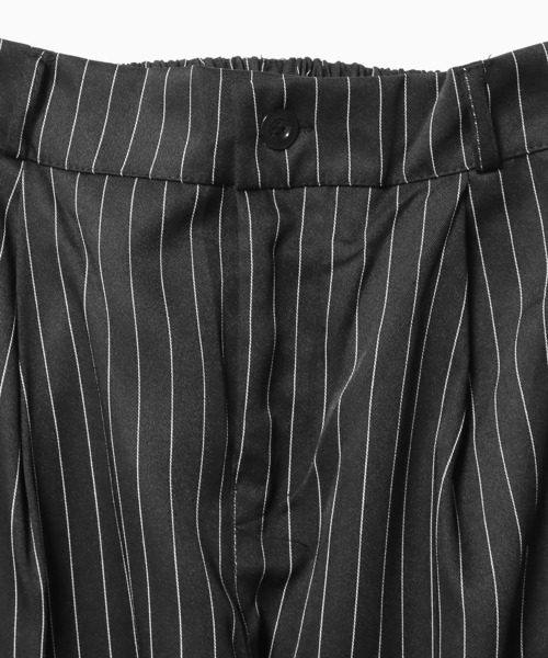 Theater code（シアターコード）の「▲stripe wide slacks/ストライプ スラックス ワイド（スラックス・メンズ・ブラック・XL/M/L）」の12枚目の写真