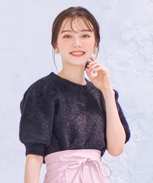 WILLSELECTION（ウィルセレクション）の「Twinkle knit（ニット/セーター・レディース・ピンク/ラベンダー/ボルドー/オフホワイト/ベージュ/ブルー/ブラック/ミント・MEDIUM）」の2枚目の写真