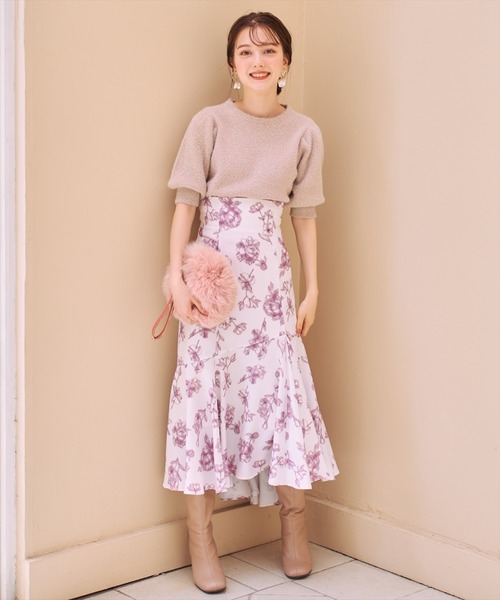 WILLSELECTION（ウィルセレクション）の「Twinkle knit（ニット/セーター・レディース・ピンク/ラベンダー/ボルドー/オフホワイト/ベージュ/ブルー/ブラック/ミント・MEDIUM）」の15枚目の写真