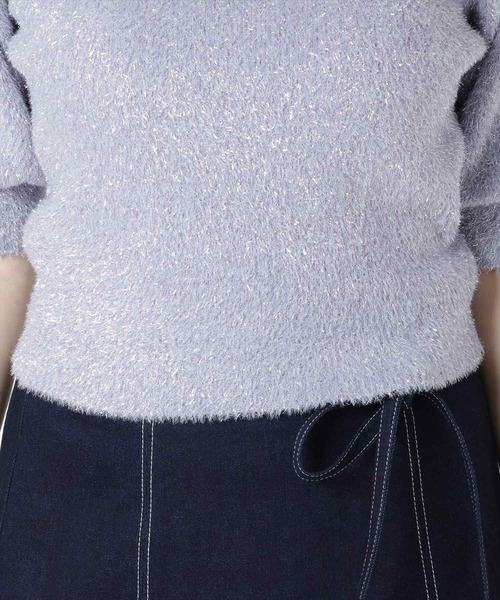 WILLSELECTION（ウィルセレクション）の「Twinkle knit（ニット/セーター・レディース・ピンク/ラベンダー/ボルドー/オフホワイト/ベージュ/ブルー/ブラック/ミント・MEDIUM）」の10枚目の写真