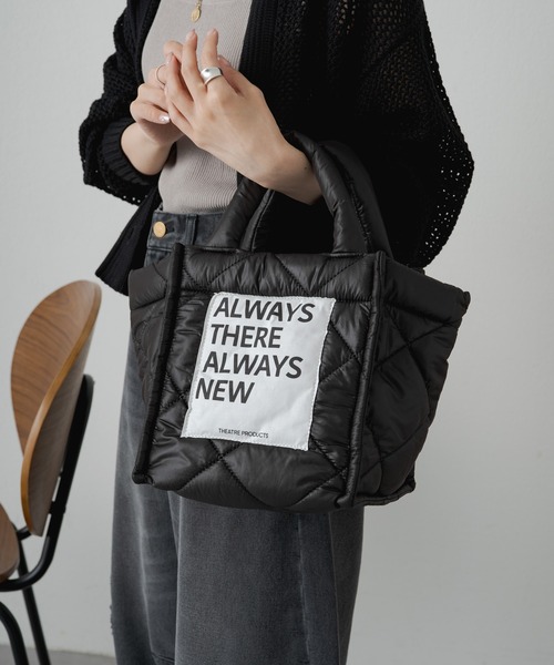 THEATRE PRODUCTS】“SINGBOARD”PUFFER BAG-（ハンドバッグ