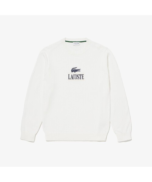 ラコステ LACOSTE クラシックフィット ニットセーター L セール】 クラシックグラフィックロゴステッチ ニットセーター