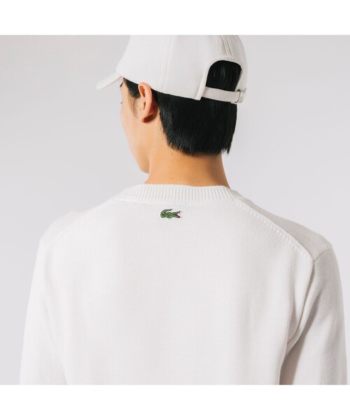 LACOSTE（ラコステ）の「クラシックグラフィックロゴステッチ ニットセーター（ニット/セーター・メンズ・グレー/ホワイト/ネイビー・4/5/3/2）」の8枚目の写真