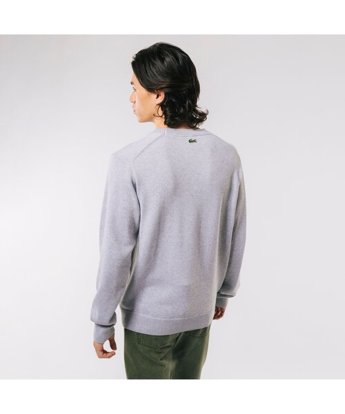 LACOSTE（ラコステ）の「クラシックグラフィックロゴステッチ ニットセーター（ニット/セーター・メンズ・グレー/ホワイト/ネイビー・4/5/3/2）」の11枚目の写真