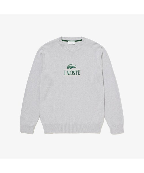 LACOSTE（ラコステ）の「クラシックグラフィックロゴステッチ ニットセーター（ニット/セーター・メンズ・グレー/ホワイト/ネイビー・4/5/3/2）」の13枚目の写真