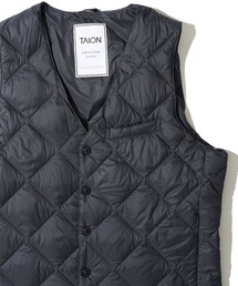 TAION(タイオン)の【TAION / タイオン】SINGLE SANP BUTTON DOWN GILET / インナーダウンベスト(ダウンベスト)