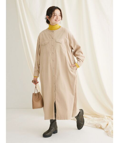 CRAFT STANDARD BOUTIQUE（クラフトスタンダードブティック）の「リブタートルネックニットプルオーバー（ニット/セーター・レディース・レッド/マスタード/アイボリー/ブルー/ネイビー/ブラック・L/M）」の9枚目の写真