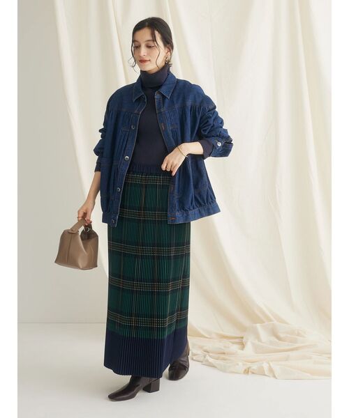 CRAFT STANDARD BOUTIQUE（クラフトスタンダードブティック）の「リブタートルネックニットプルオーバー（ニット/セーター・レディース・レッド/マスタード/アイボリー/ブルー/ネイビー/ブラック・L/M）」の14枚目の写真