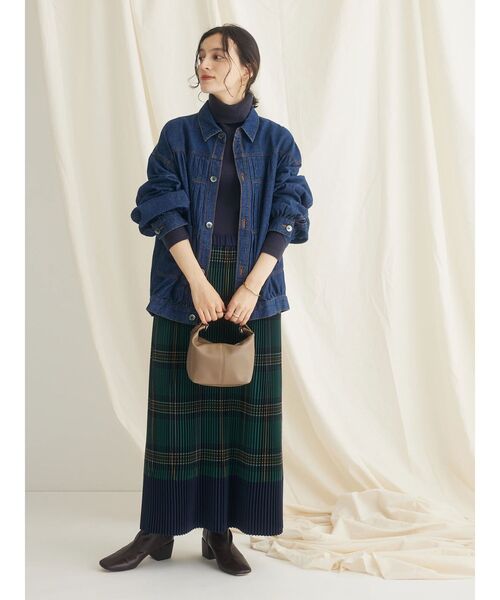 CRAFT STANDARD BOUTIQUE（クラフトスタンダードブティック）の「リブタートルネックニットプルオーバー（ニット/セーター・レディース・レッド/マスタード/アイボリー/ブルー/ネイビー/ブラック・L/M）」の15枚目の写真