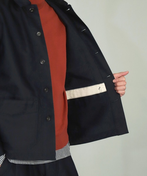 OMNIGOD（オムニゴッド）の「[OMNIGOD mens / オムニゴッド] ギザコットンモールスキン フレンチカバーオール（カバーオール・メンズ・ネイビー/ブラウン・3/2/4）」の14枚目の写真