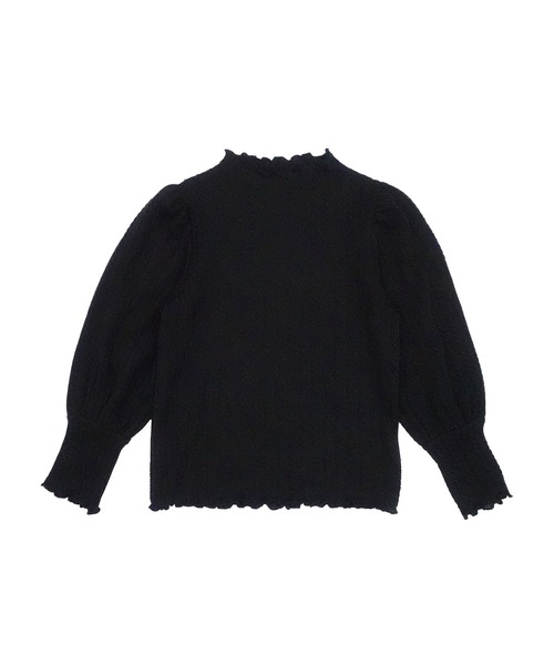 Bee des Bee(ビーデスビー)の「模様編み風ハイネックプルオーバー(その他トップス・キッズ・パープル系/アイボリー/ブラック/モカ・110cm/140cm/120cm/150cm/130cm/100cm)」の6枚目の写真