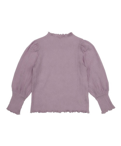 Bee des Bee(ビーデスビー)の「模様編み風ハイネックプルオーバー(その他トップス・キッズ・パープル系/アイボリー/ブラック/モカ・110cm/140cm/120cm/150cm/130cm/100cm)」の11枚目の写真