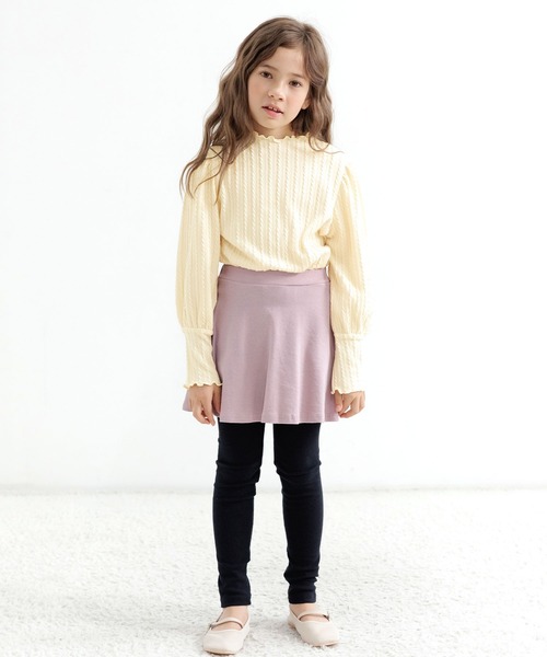 Bee des Bee(ビーデスビー)の「模様編み風ハイネックプルオーバー(その他トップス・キッズ・パープル系/アイボリー/ブラック/モカ・110cm/140cm/120cm/150cm/130cm/100cm)」の16枚目の写真