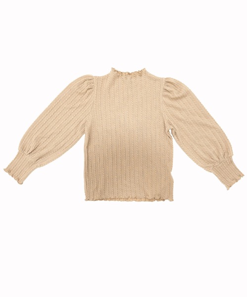 Bee des Bee(ビーデスビー)の「模様編み風ハイネックプルオーバー(その他トップス・キッズ・パープル系/アイボリー/ブラック/モカ・110cm/140cm/120cm/150cm/130cm/100cm)」の18枚目の写真