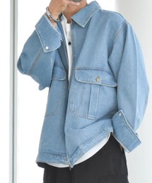 Anytime Songs（エニータイムソングス）の「12oz デニム 両胸ポケットブルゾン（ブルゾン）」