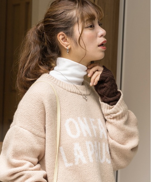 ad thie(アドティエ)の「滑らかストレッチ素材 プレーンタートル(Tシャツ/カットソー・レディース・ブラック/ピンク/ブラウン/チャコール/オフホワイト/ナチュラル・FREE/LL)」の7枚目の写真