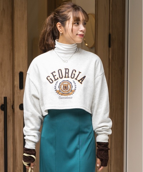 ad thie(アドティエ)の「滑らかストレッチ素材 プレーンタートル(Tシャツ/カットソー・レディース・ブラック/ピンク/ブラウン/チャコール/オフホワイト/ナチュラル・FREE/LL)」の9枚目の写真