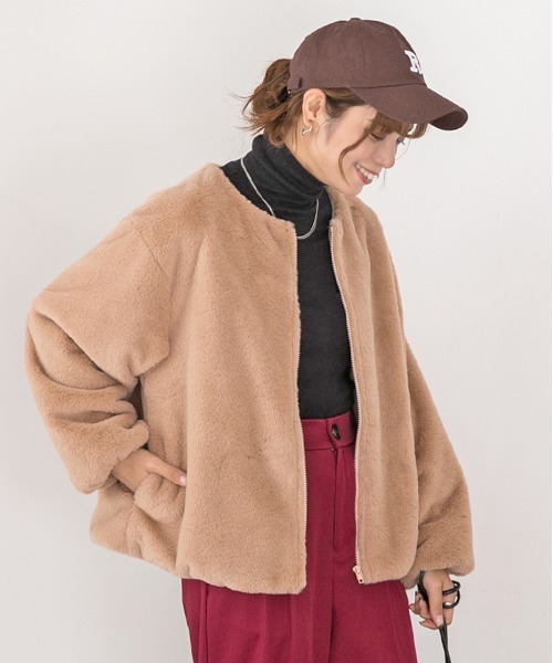 ad thie(アドティエ)の「滑らかストレッチ素材 プレーンタートル(Tシャツ/カットソー・レディース・ブラック/ピンク/ブラウン/チャコール/オフホワイト/ナチュラル・FREE/LL)」の14枚目の写真