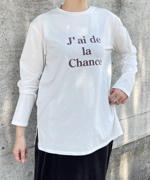 abahouse mavie（アバハウスマヴィ）の「ロゴロンＴ（Tシャツ/カットソー・レディース・ホワイト系その他2/ホワイト系その他/ブラック/サックスブルー/ホワイト系その他3/チャコールグレー/その他・フリー）」の12枚目の写真