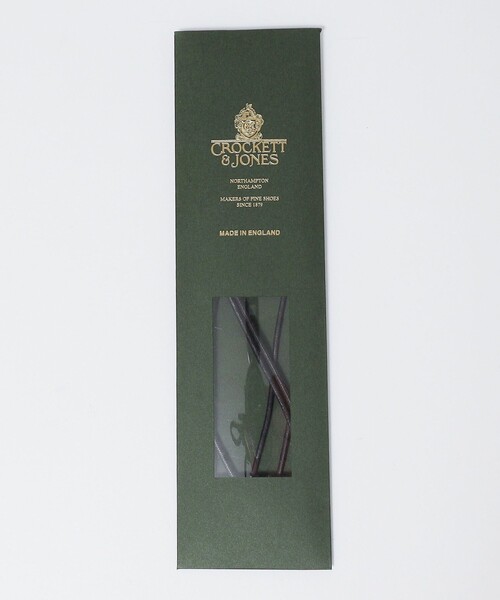 CROCKETT&JONES(クロケットアンドジョーンズ)の「CROCKETT&JONES: 5つアイレット シューレース(シューズ小物/雑貨・メンズ・ブラウン/ブラック・ONE SIZE)」の4枚目の写真