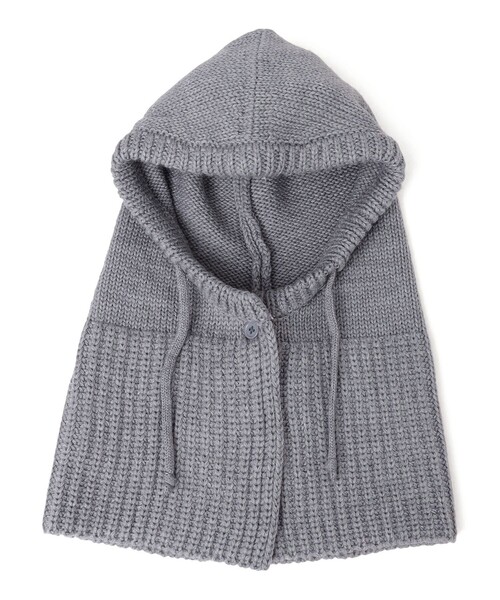 SHIPS（シップス）の「ニット バラクラバ（ニットキャップ/ビーニー・レディース・ベージュ/グレー・ONE SIZE）」の5枚目の写真