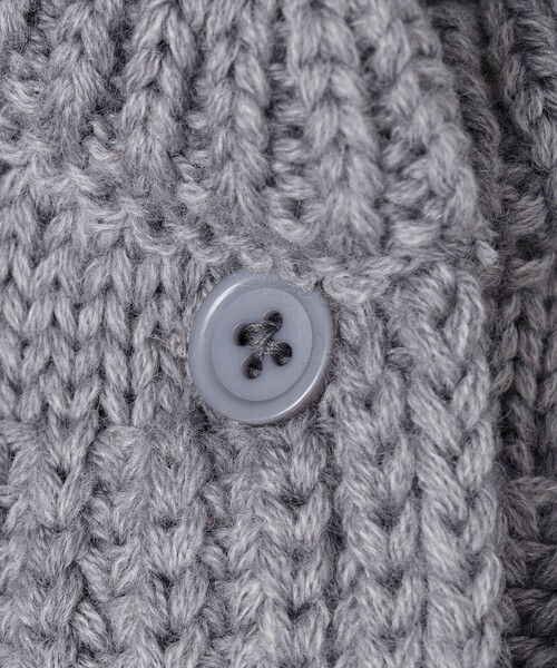 SHIPS（シップス）の「ニット バラクラバ（ニットキャップ/ビーニー・レディース・ベージュ/グレー・ONE SIZE）」の6枚目の写真