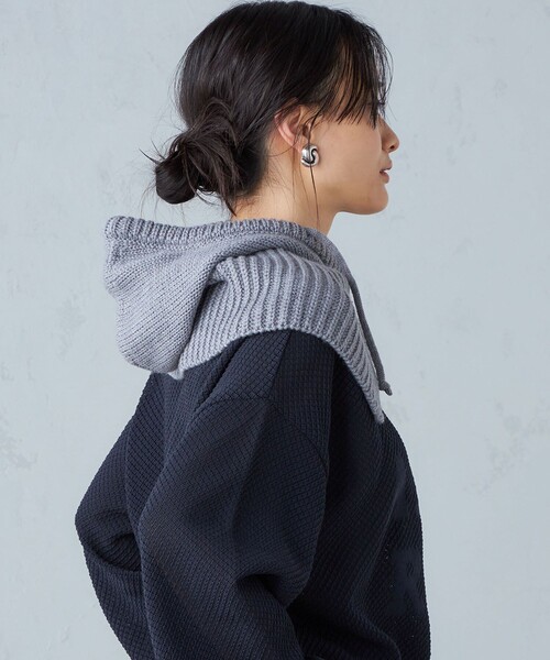 SHIPS（シップス）の「ニット バラクラバ（ニットキャップ/ビーニー・レディース・ベージュ/グレー・ONE SIZE）」の13枚目の写真