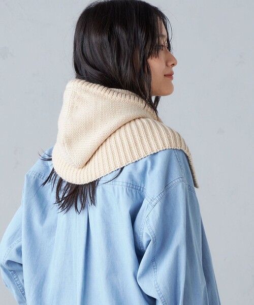 SHIPS（シップス）の「ニット バラクラバ（ニットキャップ/ビーニー・レディース・ベージュ/グレー・ONE SIZE）」の18枚目の写真