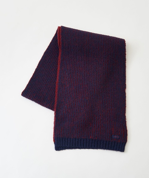 CUBE SUGAR(キューブシュガー)の「リバーシブルニットマフラー(マフラー・レディース・パープル/ネイビー/ホワイト/ブラック・M)」の16枚目の写真