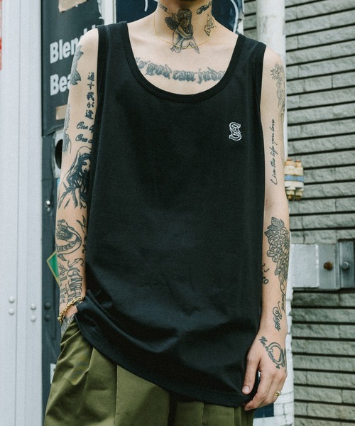 Subciety（サブサエティ）の「CREST TANK TOP（タンクトップ・メンズ・ブラック/グレー/ホワイト・SMALL/MEDIUM/LARGE/X-LARGE/XX-LARGE）」の3枚目の写真