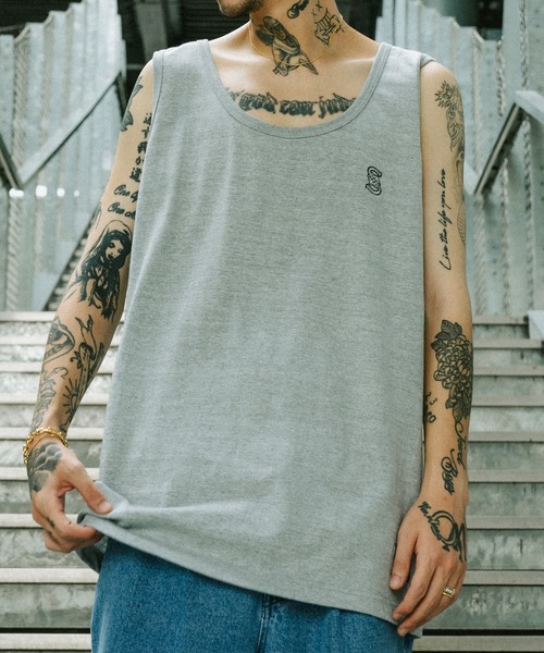 Subciety（サブサエティ）の「CREST TANK TOP（タンクトップ・メンズ・ブラック/グレー/ホワイト・SMALL/MEDIUM/LARGE/X-LARGE/XX-LARGE）」の11枚目の写真