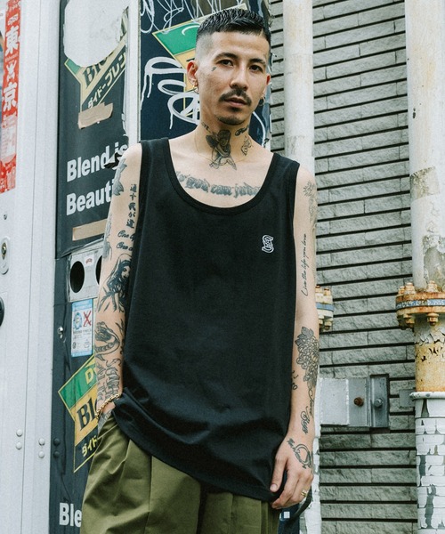 Subciety（サブサエティ）の「CREST TANK TOP（タンクトップ・メンズ・ブラック/グレー/ホワイト・SMALL/MEDIUM/LARGE/X-LARGE/XX-LARGE）」の8枚目の写真